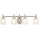 None 4 Light 30 inch Satin Nickel Bathroom Vanity Light Wall Light